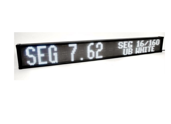 V LED Display Board AT16/160 WHITE SEG